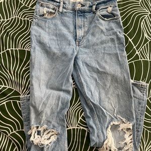 90’s ultra high rise straight jean